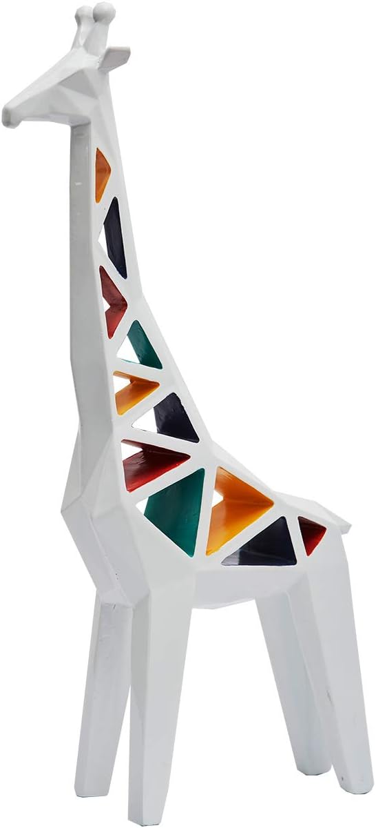 HAUCOZE Giraffe Statue Animal Figurine Gift Modern Home Decor 14.2 Inch