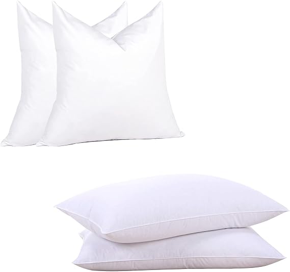 26 Euro Pillows and King Size Feather Pillows