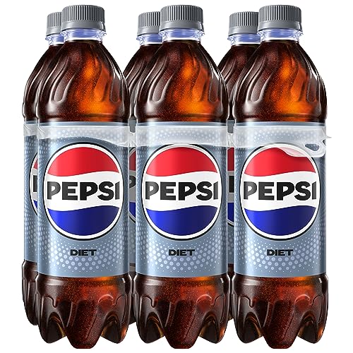 Diet Pepsi Cola Soda Pop, 16.9 Fl Oz Bottles, 6 Pack