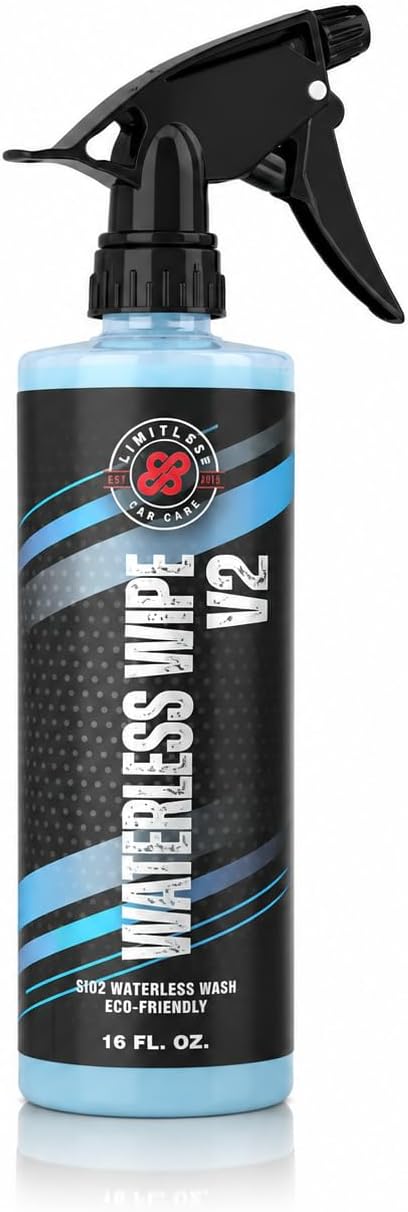 LimitlessCarCare Waterless Wipe V2 32oz Silca Waterless Wash No Hose Eco Friendly