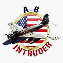 HOF Trading A-6 Intruder Vinyl Sticker Waterproof Decal Laptop Wall Window Bumper Sticker 5"