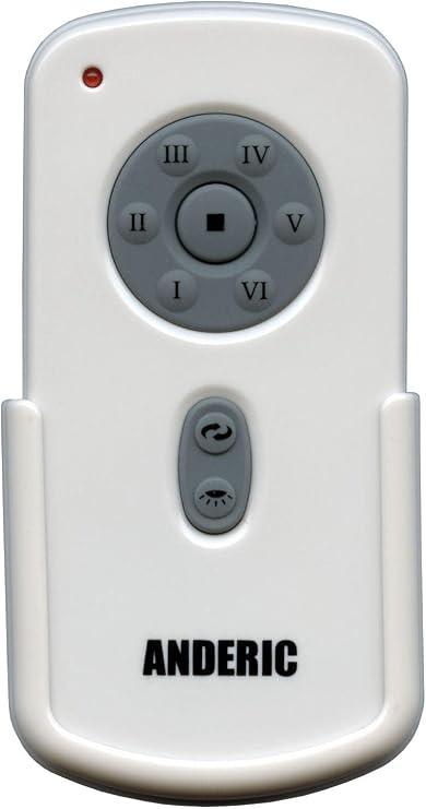 Anderic RH787T Remote Control for Home Decorators Collection RH-786R DC 6-Speed Ceiling Fans - Works with Fanimation Slinger, Regency Gladiator - RR787T / CHQRH787T / CHQ787T / UC787T