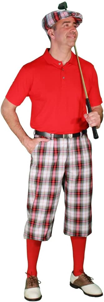 Golf Knickers Dress Stewart Golf Outfits - Mens - Red