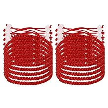 PENTA ANGEL Red Hand String Bracelet 12Pcs Adjustable Braided Lucky Cord Bracelet Strap for Protection Success Friendship Graduation Birthday Lovers Gift For Men Women Adults