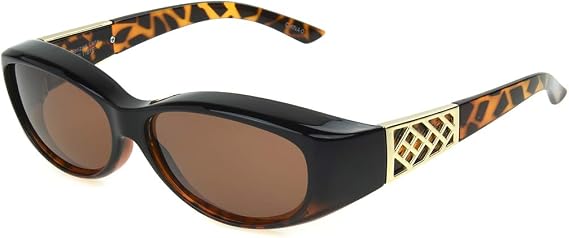 Dioptics unisex-adult Solar Shield Andrea Fits Over Sunglasses Oval Fits Over Sunglasses
