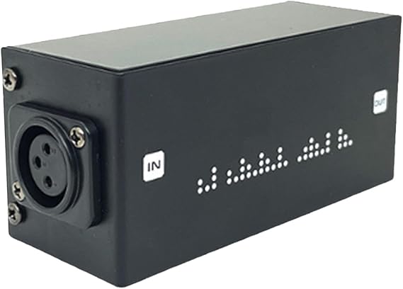 Preamp Gain Booster for Dynamic | Lossless Mic Booster 28dB Gain Microphone Preamp,Low Noise Inline Mic Preamp Active Microphone Preamplifier for Podcast