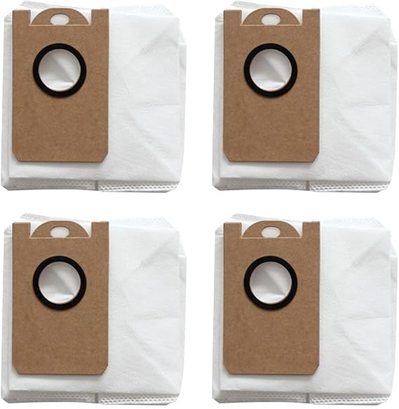 Robot Vacuum Cleaner Replacement Bags for Airzeen Q10 Pro 2.5L Large Capacity Tear-Resistant Bags(4 Pcs)