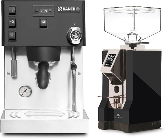 Rancilio Silvia Pro X Espresso Machine Bundle w/Eureka Specialita Espresso Grinder (Black)