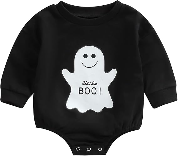 MoZiKQin Baby Girl Boy Crewneck Sweatshirt Oversized Sweater Romper Long Sleeve Pullover Top Cute Fall Winter Clothes