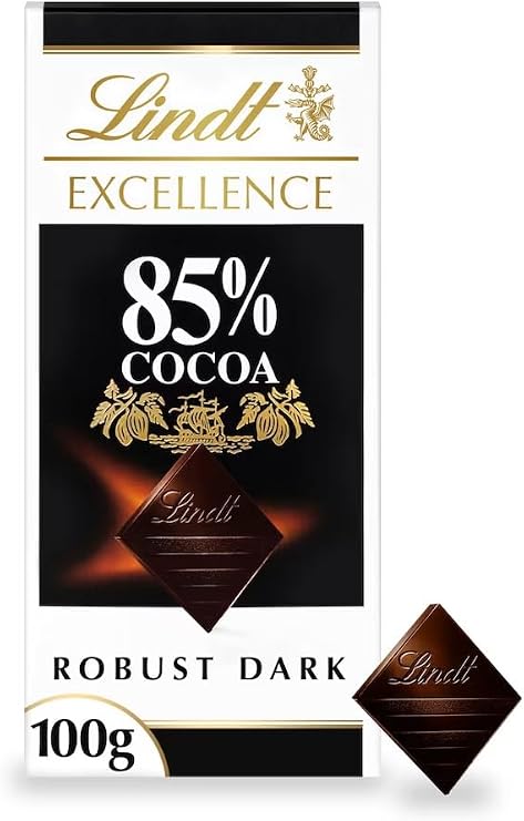 Excellence Chocolate Bar Range – Premium Swiss Chocolate Gift For Any Occasion (Lindt Excellence 85% Cocoa 100G)