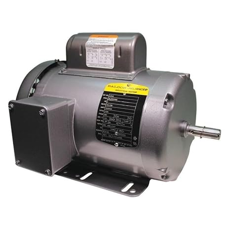 Baldor L3510 General Purpose AC Motor, Single Phase, 56H Frame, TEFC Enclosure, 1Hp Output, 1725rpm, 60Hz, 115/230V Voltage