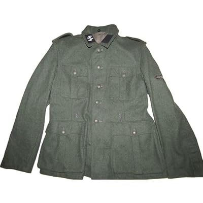WW2 German Army 100% Wool M40 Military Uniform, Green, Armed SS Jersey, Made in USA Size: M