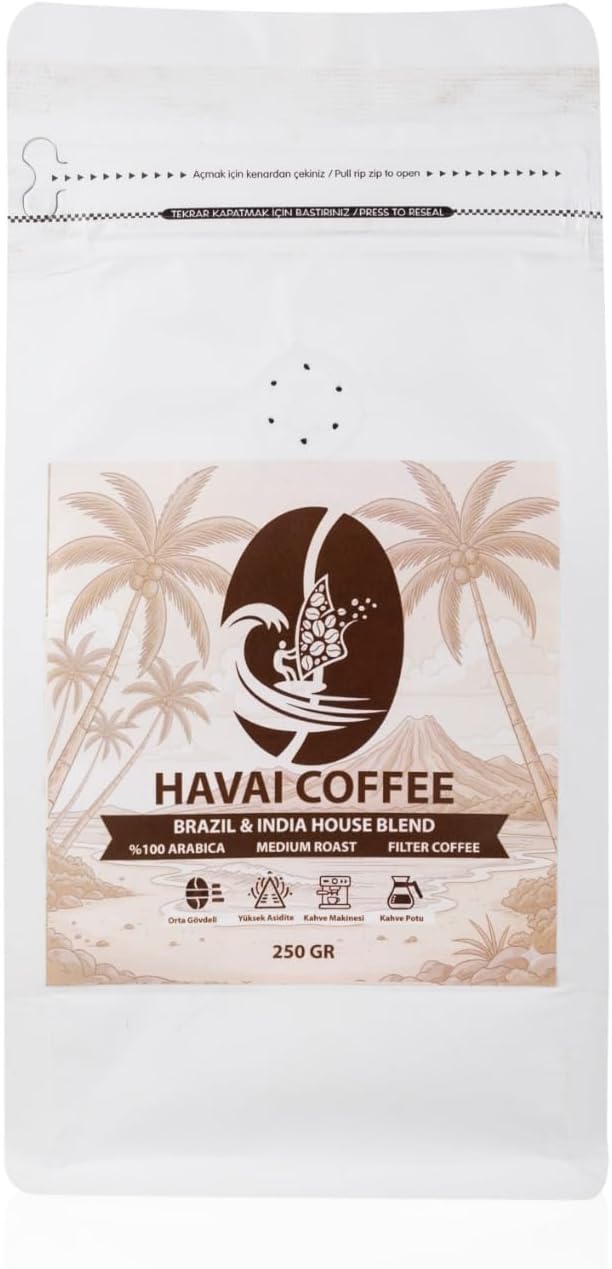 House Blend Öğütülmüş Filtre Kahve, Orta Kavrulmuş, Yumuşak İçim 250 gr