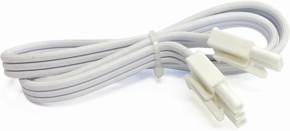 Nora Lighting NUA-812W Jumper Cable White 12 Inch