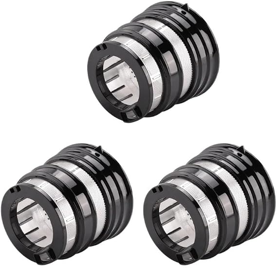 3-Pack Compatible For MIUI X17A Stainless Steel Strainer Basket, Juicer Pulp Filter Screen Replacement