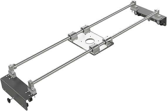 Router Sled for Wood Slab Falttening Mill, Heavy Duty Steel Rail Woodworking Planing Jig, Adjustable Height Flattening Guide for Live Edge Slabs, DIY Woodworking Tool.