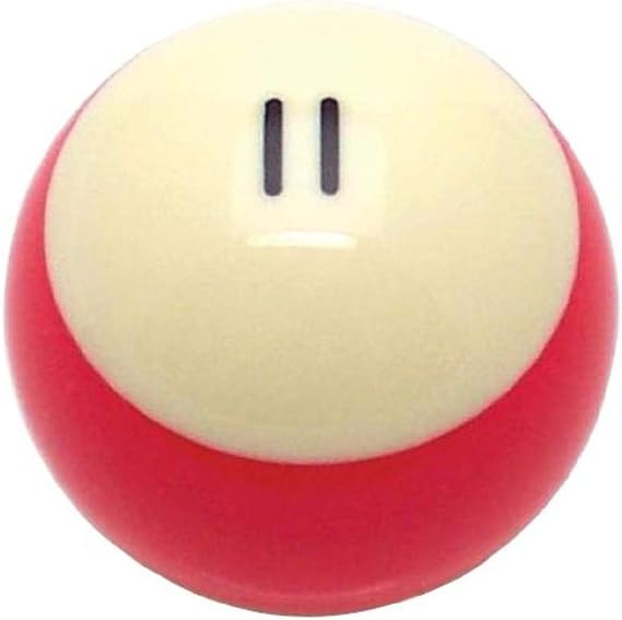 96055 Red Stripe 11 Ball Billiard Pool Shift Knob