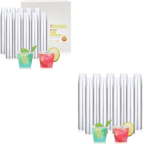 Byvivace 1OZ.Clear 500Counts +1000Counts