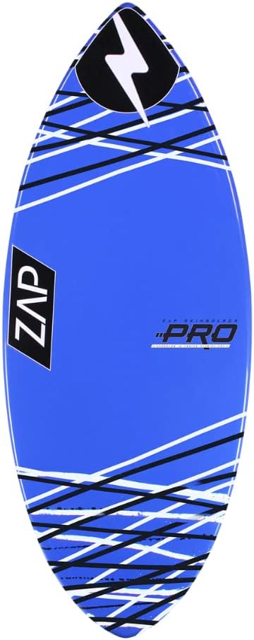 Zap Skimboards - Classic Series Pro Medium Skimboard 52" (3/4" Thick) - Assorted Colors - Continuous Core with E-Glass Wrap, Polyester Resin, and TuffCoat Gloss Finish