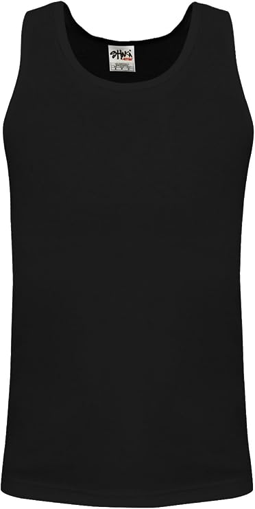 Shaka Wear Men's Basic Sleeveless Tank Top Cotton Solid Muscle Workout T-Shirt Undershirt Activewear Sizes S~5XL