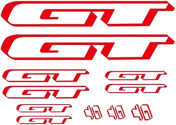 for GT Bike Sticker/Decal Set. (Red)