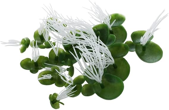 18Pcs Artificial Duckweed Floating Realistic Leaves Pond Decors 3 Size Duckweed