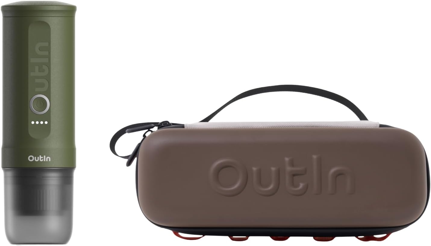 OutIn Nano Portable Electric Espresso Machine with New EVA protective case