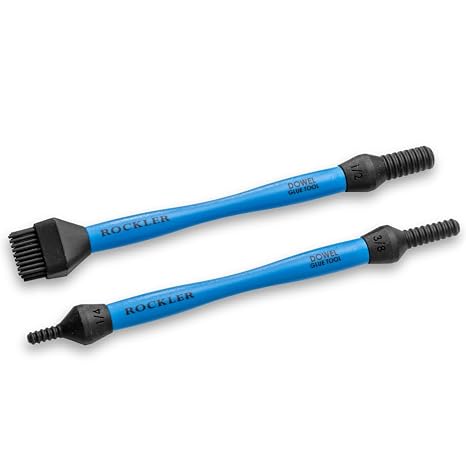 Silicone Glue Brush Kit - Wood Glue Applicator for Precise Dowel Coverage - Silicone Tool Set with Easy Cleanup - Dual-Ended Brush Kit for Even Glue Spread & Quick Switch