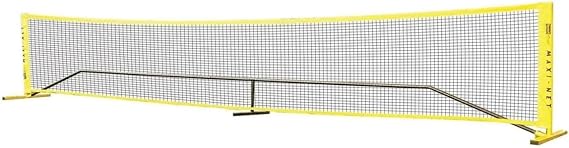 OnCourt Offcourt Quick Start Mini-Net Portable Tennis Net - 10' Wide with Carry Bag | Adjustable Height 30-64 inches | Indoor/Outdoor