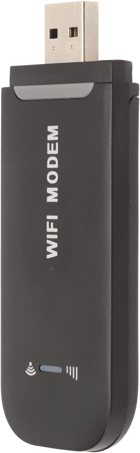 USB Adapter, 4G Mobile Router Portable Network Adapter, USB Powered Travel Hotspot 4G LTE Router, Supports 10 Device Connections