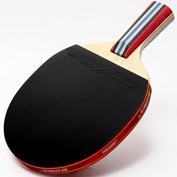 Penhold Ping Pong Paddle, Short Handle Table Tennis Racket with Carrying Case, Chinese Table Tennis Paddle for Beginners, Kids, Adults