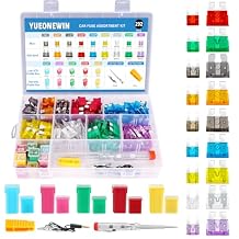 Car Fuse Assortment Kit, 292 pcs Standard & Mini Blade Fuses, Tall/STD & Low Profile Jcase Box Shaped Fuses with Fuse Tester and Puller Fuses Automotive Assortment Kit for Trucks, Cars and SUV, Boat