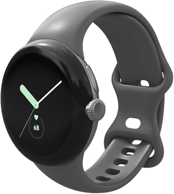 Google | Pixel Watch | Android Smart Watch with Fitbit Activity Tracker | Fitness and Sleep Tracker with Heart Rate Monitor | 41mm (Polished Silver Case with Band