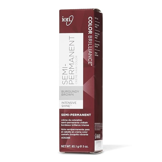 Ion Burgundy Brown Semi Permanent Hair Color Burgundy Brown