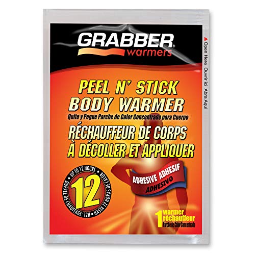 Grabber Peel N Stick Body Warmers 12  Hours Adhesive Warmers, Size: 5 x 4, 40 Per Box