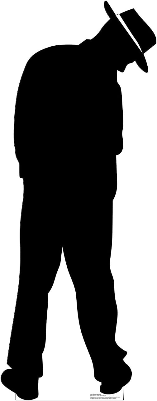 Cardboard People Gangster Silhouette Life Size Cardboard Cutout Standup