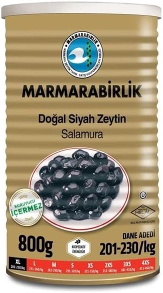 Marmarabirlik Pickled Black Olive Tin (XL) 800 Gr
