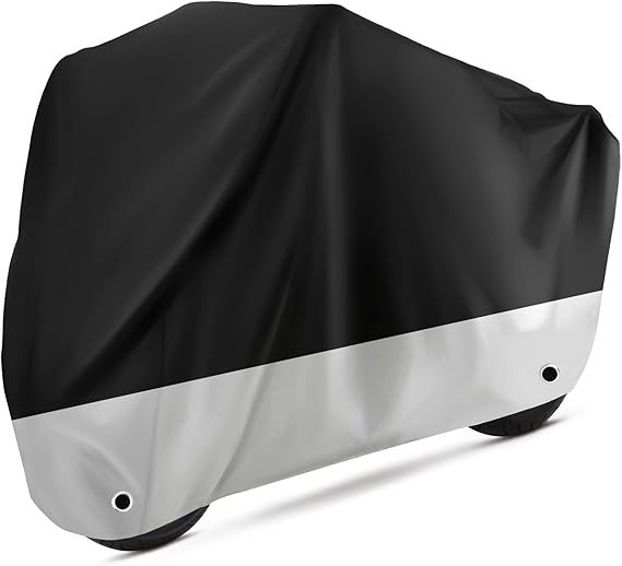 Motorcycle Cover Waterproof Outdoor Protection with Lock-Holes
