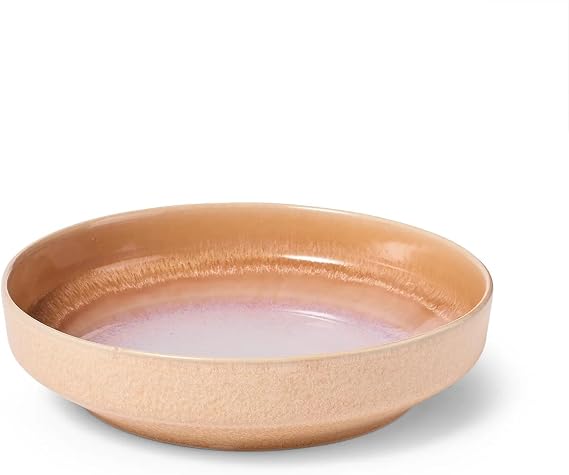 Sur la table Lucent Reactive Glaze Pasta Bowl, Orange