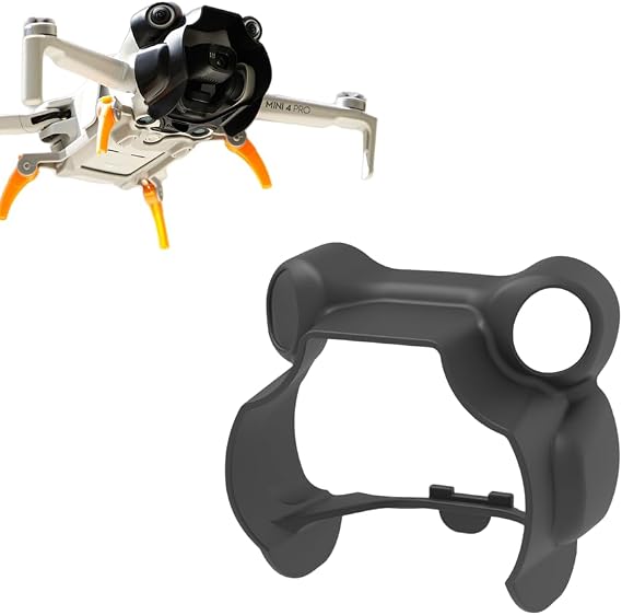 Mini 4 Pro Lens Hood Anti-Glare Sunshade Cover, Gimbal Camera Guard Protector for DJI Mavic Mini 4 Pro Black