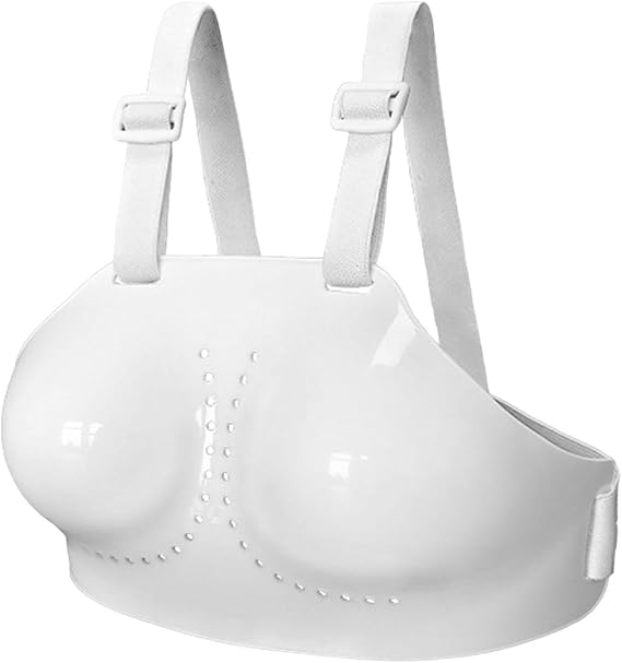 B Baosity Women's Fencing Chest Protector Breast Protector Fencing Guard for Martial Arts Fencing Training Taekwondo Baseball MMA, S, White