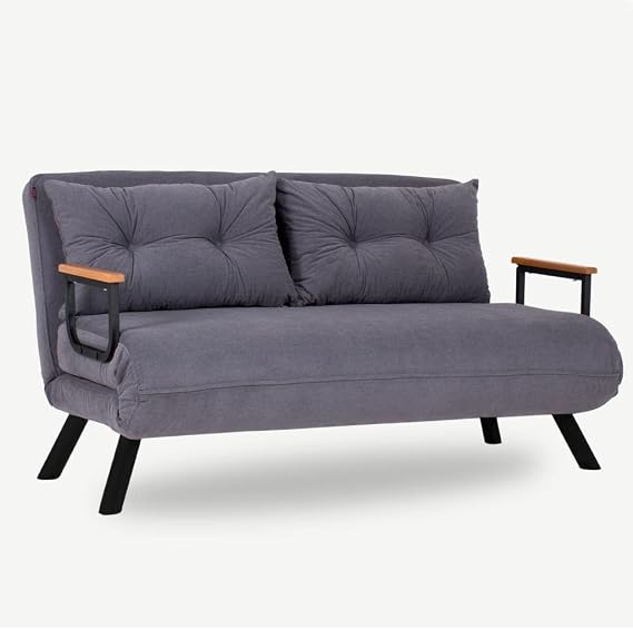 Pafu Sando Double Folding Sofa with Bed - Gray