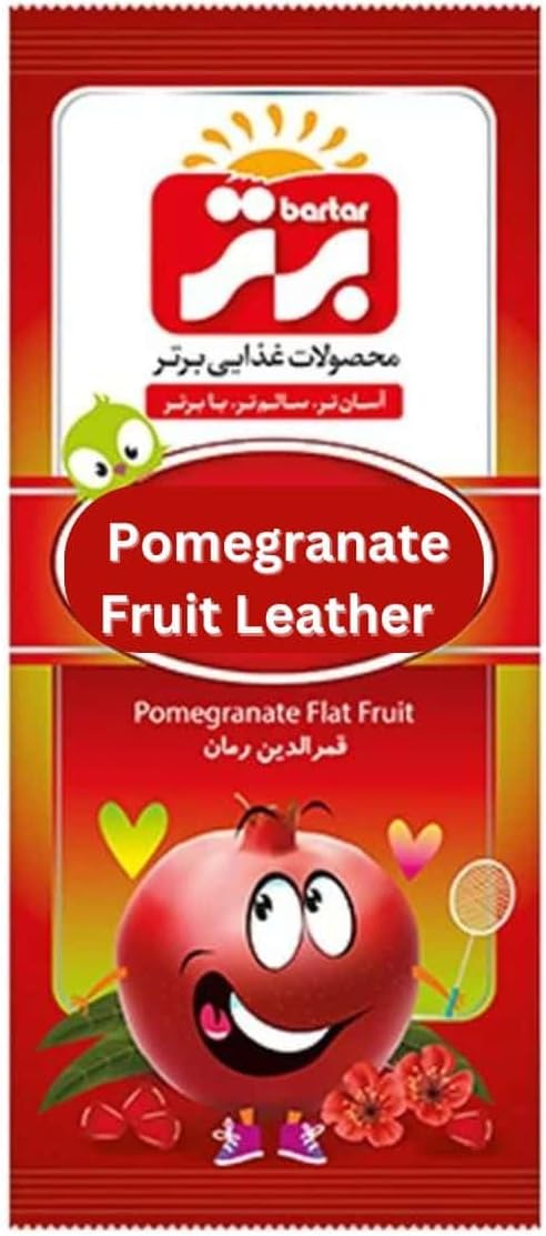 Pomegranate Fruit Leather, Healthy Snack, LAVASHAK, roll-ups