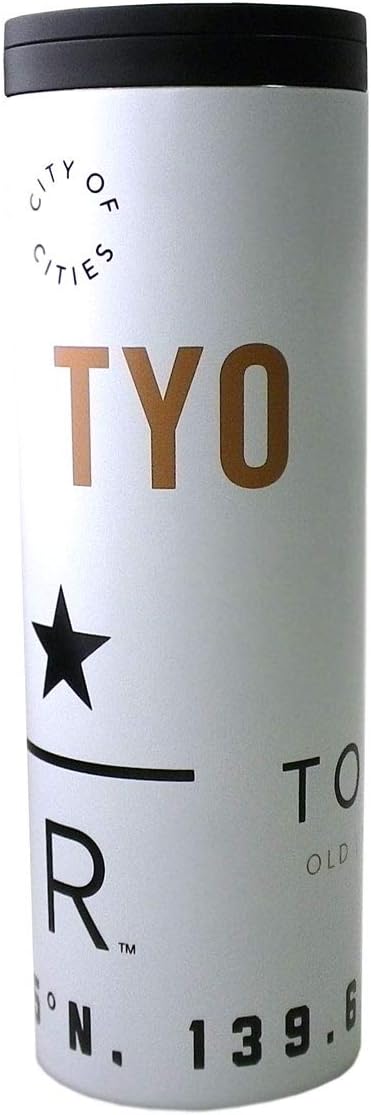 STARBUCKS TYO Stainless Steel Tumbler 16.1 fl oz 473 ml Roastery Simple Tableware Logo Water Bottle White Coffee Black Starbucks Reserve Roastery Japan Tokyo Medium Black Limited Edition