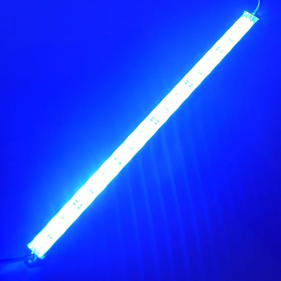 LEDENET 12" Blue 460nm LED Aquarium Fish Tank Light SMD5050 Waterproof IP67 | 18LEDs Aluminum LED Lighting 12V DC Grow Plant Light Bar Marine Reef Aquariums Lighs (No Adapter and Dimmer)