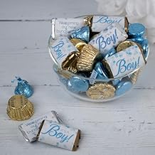 1.68lb It's A Boy Baby Shower Chocolate Mix - Minis, Kisses & Pb Cups (Approx. 115 Pcs)
