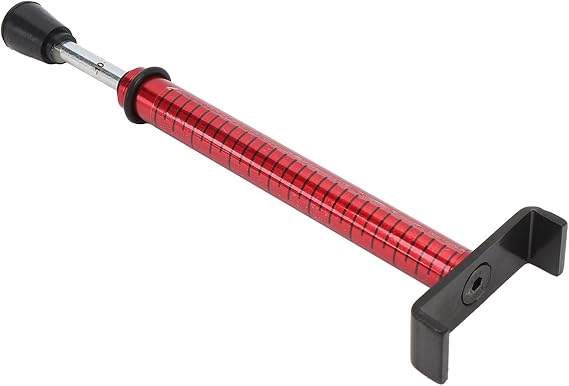 Belt Tension in Gauge, Belt Gauge Tool, Adjustable 10 Pounds, with L Shaped Pad, Motorcycle Belt Tension Tool (Red)
