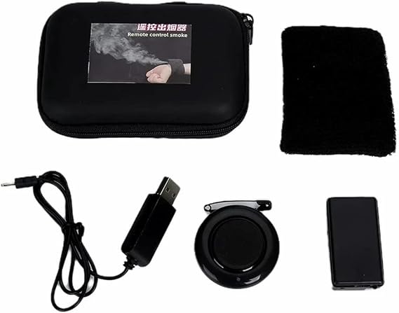 ZQION Mini Arm Control Smoke Magic Tricks Flash Magic Gimmicks Stage Magic Props Magic Smoke,Party Magic Show Professional Magician- No Battery