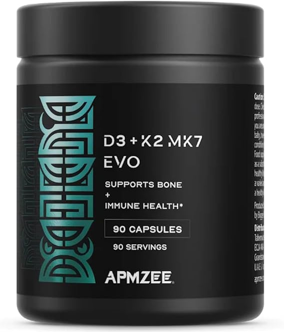 Vitamin K2 D3 2000iu MK7 Supplements | 90 Vegan Capsules