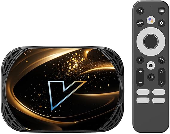 CHROX Android TV Box 14.0, VONTAR X5 Android Set Top Box, Amlogic S905x5mquad Core CPU Support 2.4/5.8Ghz Dual Wifi 4K/8K H.264 HD Smart Android Box,4GB+32GB